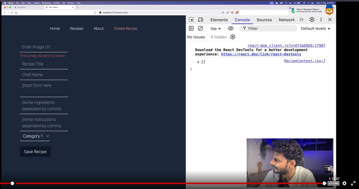 isha_singh06's tweet image. 👩‍💻✨ #Day78 #Class78 | Mini Project Alert – CRUD Operations in Action! 🍽️💻

Super full- focused on CRUD operations — from an industry perspective — by creating a dynamic Recipes Website where users can Create, Read, Update, and Delete their favorite recipes in real-time. 🍲📋