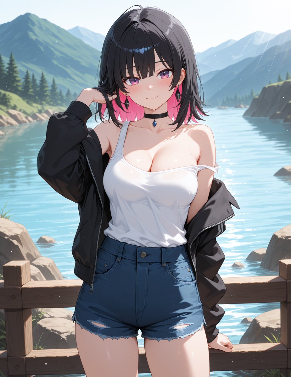 _ice_maker's tweet image. Chloe hanamori:”Hi today they sent me to the mountains to take some nature shots, the weather is very nice but the water is still a bit cold eh eh come in you too it will be our little secret”

#aiart #aiartwork #aiartists #aiartcommunity
#AIイラスト #animepic #kawaiigirl