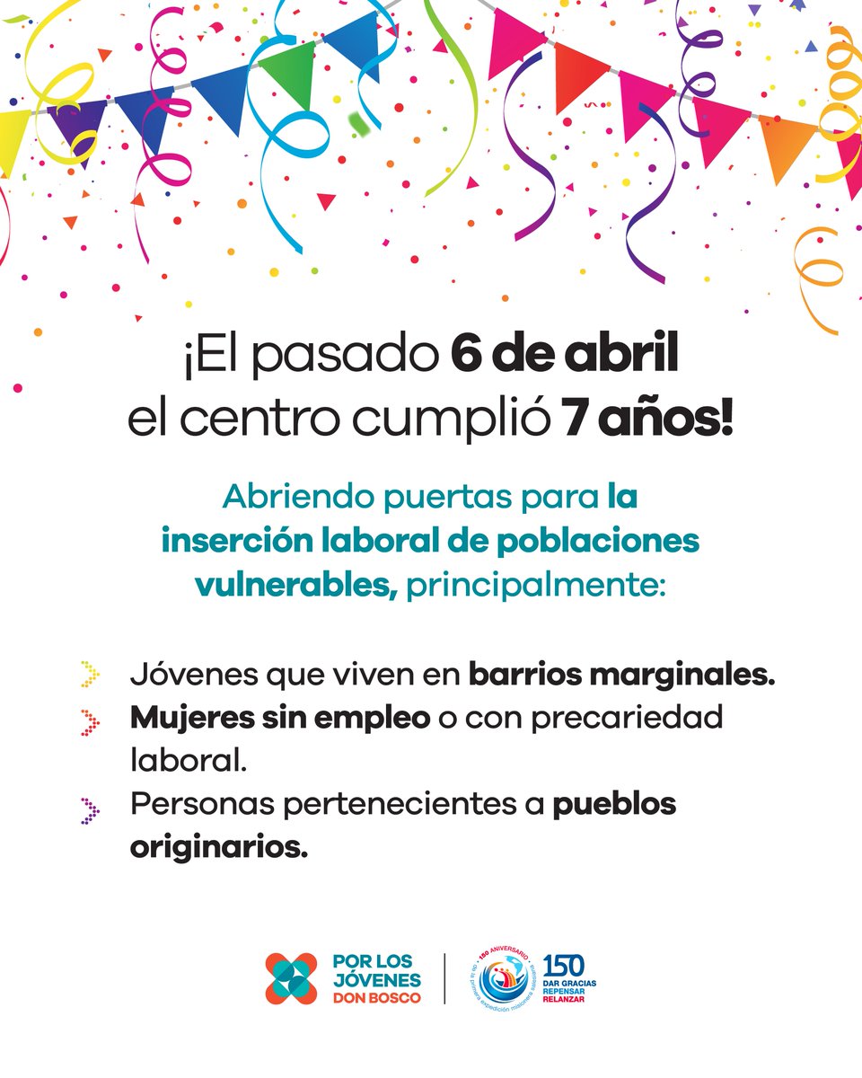 CFPIS Don Bosco: 7 años brindando oportunidades 👩‍🏫

En el Centro de Formación Profesional Intercultural Salesiano jóvenes del Gran Resistencia, Chaco, encuentran una formación que les abre las puertas a oportunidades laborales, además de acompañamiento humano y pastoral 🫂
