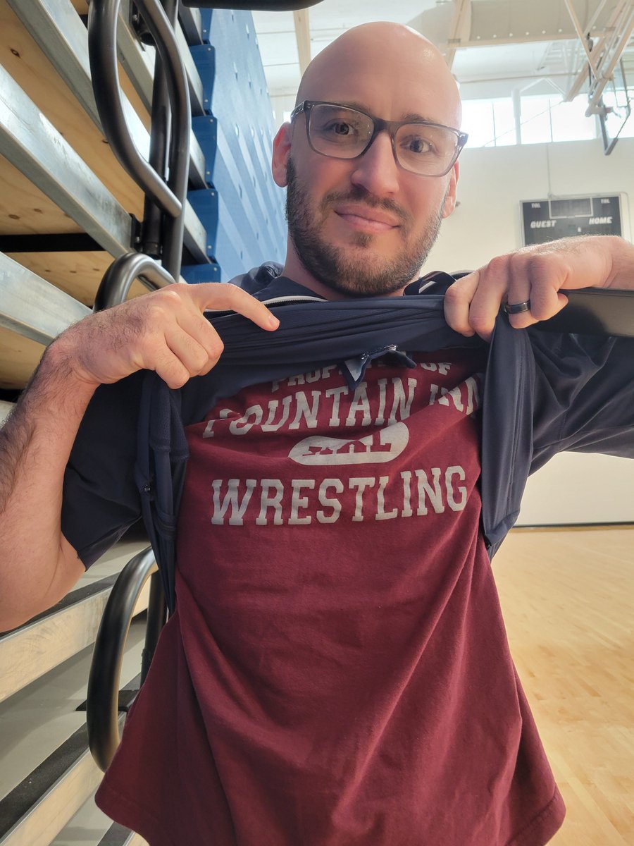 Coach TWynn rocking 2 Fury #wrestlingshirtadayinMay #model