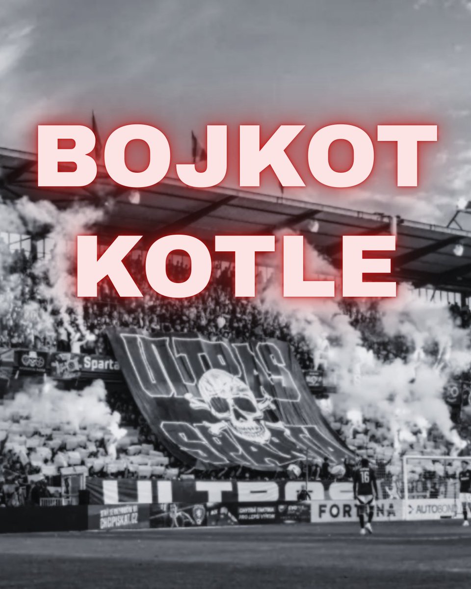 BOJKOT KOTLE

🪡 Vyzýváme všechny fanynky a fanoušky naší milované Sparty, aby v sobotu na Letné bojkotovali kotel pod vedením Ultras Sparta. Níž rozepisujeme, proč bojkot a jak to bude vypadat: