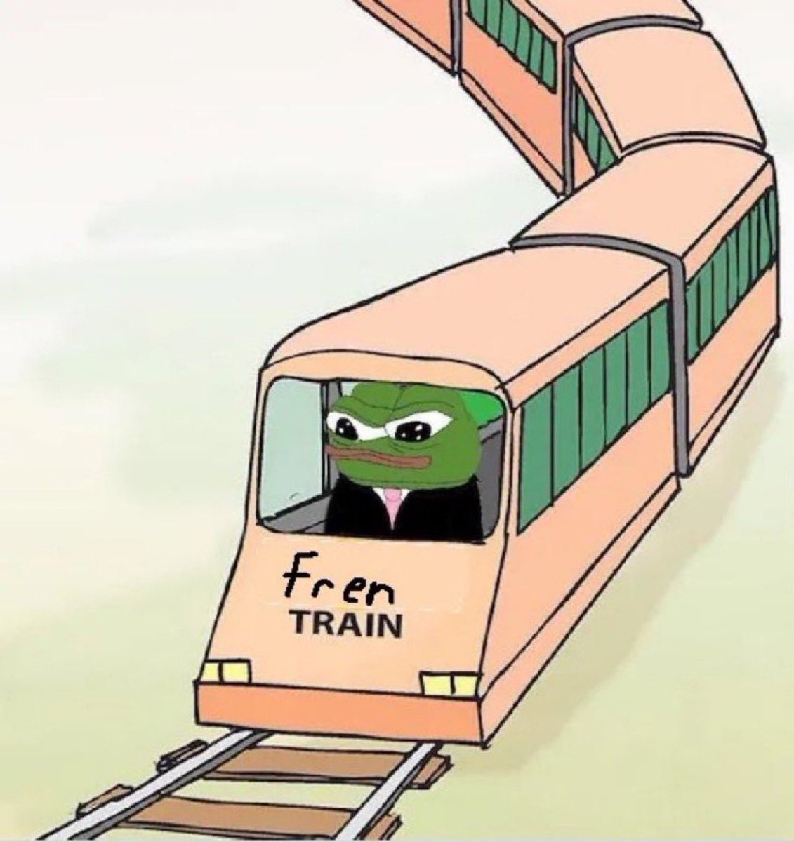 Zaza0x's tweet image. The $PEPE train is leaving the station and there is nothing you can do about it. 🐸
Next stop 69 billion dollar market cap.