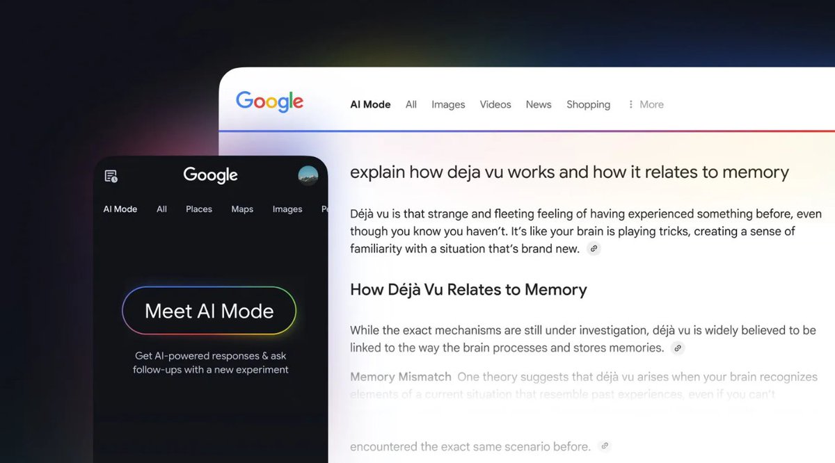 openaiagent_io's tweet photo. With the announcement of AI Mode now available to all users in the United States, Google is going to change the way you use the internet.

Read more here: https://t.co/fFz4euiKcw

#AIMode #Google #UnitedStates #AIpoweredsearch https://t.co/J7CLE9MLhc