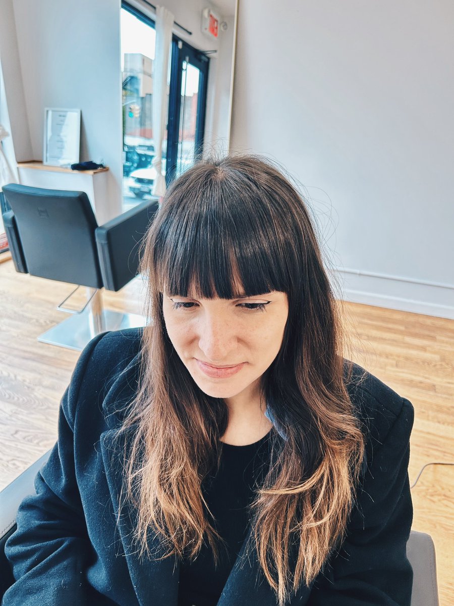 uandksalon's tweet image. Freshen up your look with just a bang trim!
No need for a full haircut—keep your style sharp and clean between visits.
Walk-ins welcome at U&amp;amp;K Salon in Brooklyn!
#bangtrim #brooklynhairsalon #japanesestyle #haircutnyc #parkslope #uandksalon