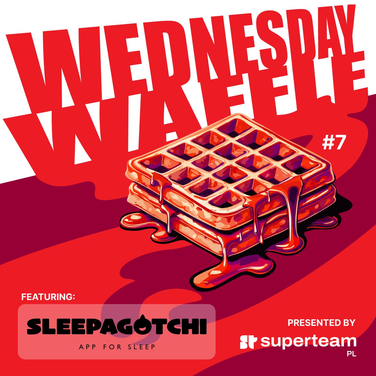 WEDNESDAY WAFFLE #7 🧇

This week's WW spotlight: @Sleepagotchi game on <a href="/solana/">Solana</a>.

Roadmap:
• Today: @Sleepagotchi intro
• Next week: X Live with <a href="/antongotchi/">Anton | Sleepagotchi 💤🦖</a>, CEO at @Sleepagotchi

2 min Thread ⤵️