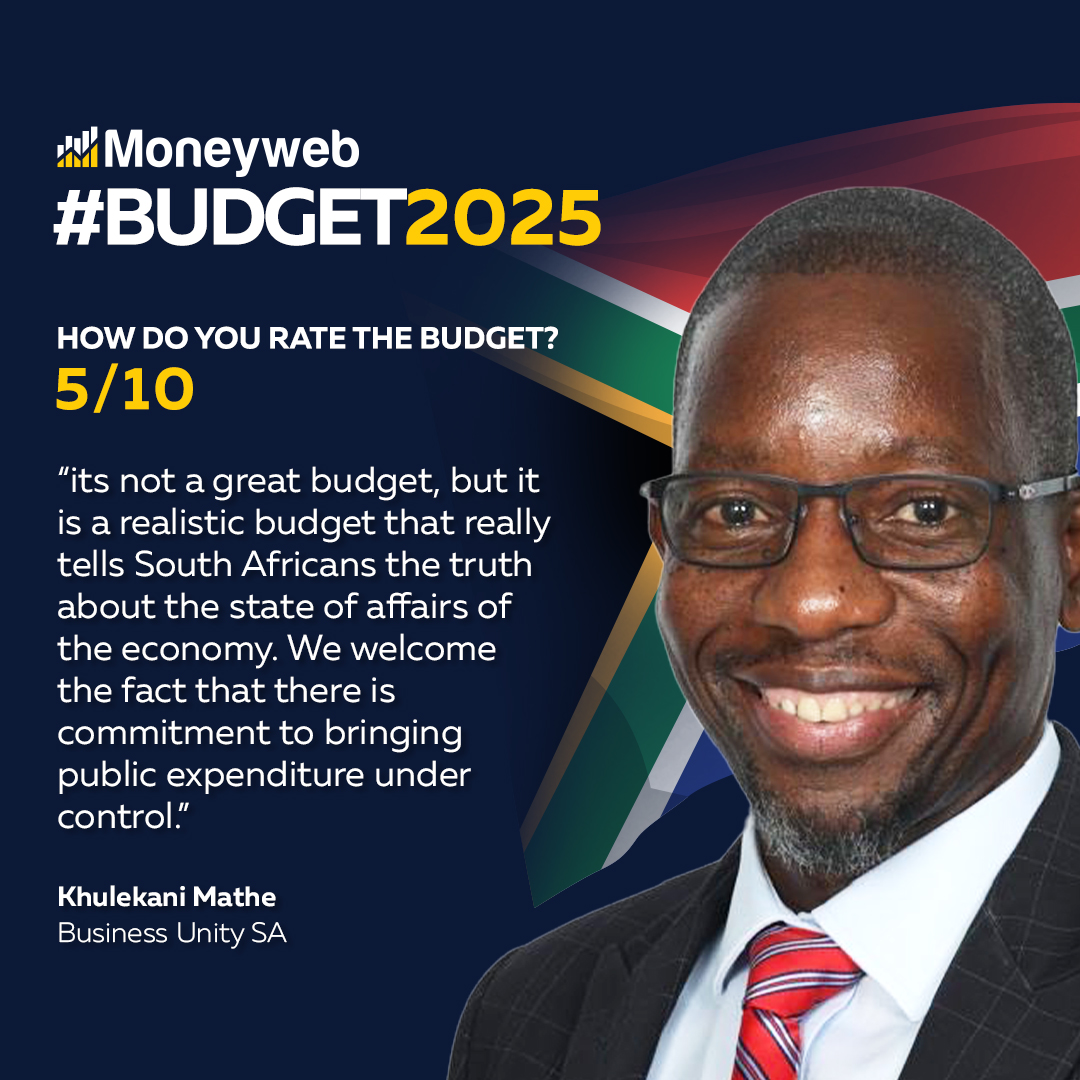 Moneyweb's tweet photo. #SABudget2025: khulekani Mathe of #BusinessUnitySA shares his thoughts on the #BudgetSpeech2025.
#Moneyweb #Budget2025
Visit https://t.co/3IUNviSfM7 to listen to her full comment. https://t.co/X5Lkbpy9G4