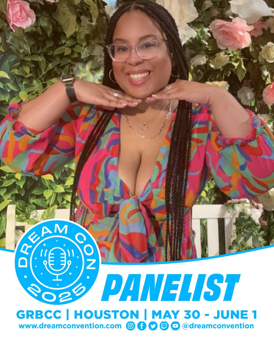 Super excited to announce I will be at DreamCon as a panelist. 

💰How to Make a Business from Content Creation
5:30-6:30 pm CT | May 31st
Programming Room 9 (Room 382C)

Featuring
<a href="/LilaBoBina/">Overseer Bina at Dreamcon 25</a> 
<a href="/IdiosynAnca/">xbox shirt 🍉🙏🏽</a> 
<a href="/daylohyo/">Dayloh</a> 

Come on by!