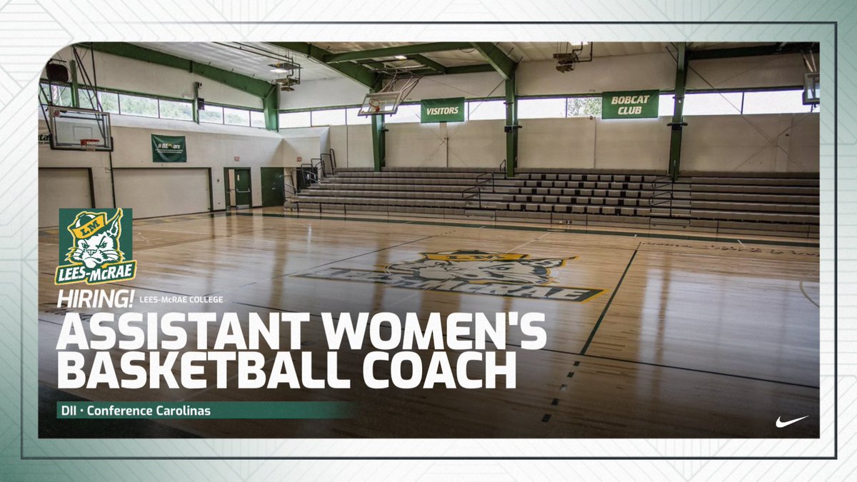 Lauren Lewis Galvani (@coachgalvani) on Twitter photo Lees-McRae College is hiring an assistant women’s basketball coach!
<a href="/LMCBobcatsWBB/">Lees-McRae Women’s Basketball</a> is a growing DII program competing in the Conference Carolinas 📈
Interested?
Email applications to GalvaniL@LMC.EDU Lees-McRae College is hiring an assistant women’s basketball coach!
<a href="/LMCBobcatsWBB/">Lees-McRae Women’s Basketball</a> is a growing DII program competing in the Conference Carolinas 📈
Interested?
Email applications to GalvaniL@LMC.EDU