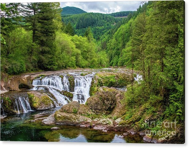 “There's no better place to find yourself than sitting by a waterfall and listening to its music”― Roland R Kemler

Dougan Falls - Washougal River Washington Acrylic Print #travelingwa #buyart #washington #waterfalls #offroadadventure #backgroundfactors  #pinetreesforest