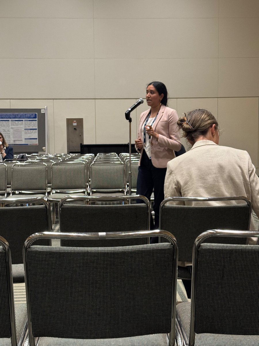 ATS_PC's tweet photo. Dr. Balasubramanian shows that incorporating QoL metrics with emPHasis-10 further discriminates survival outcomes in low-risk #PH patients. #PVDOMICS https://t.co/Pq06OaGYGE
