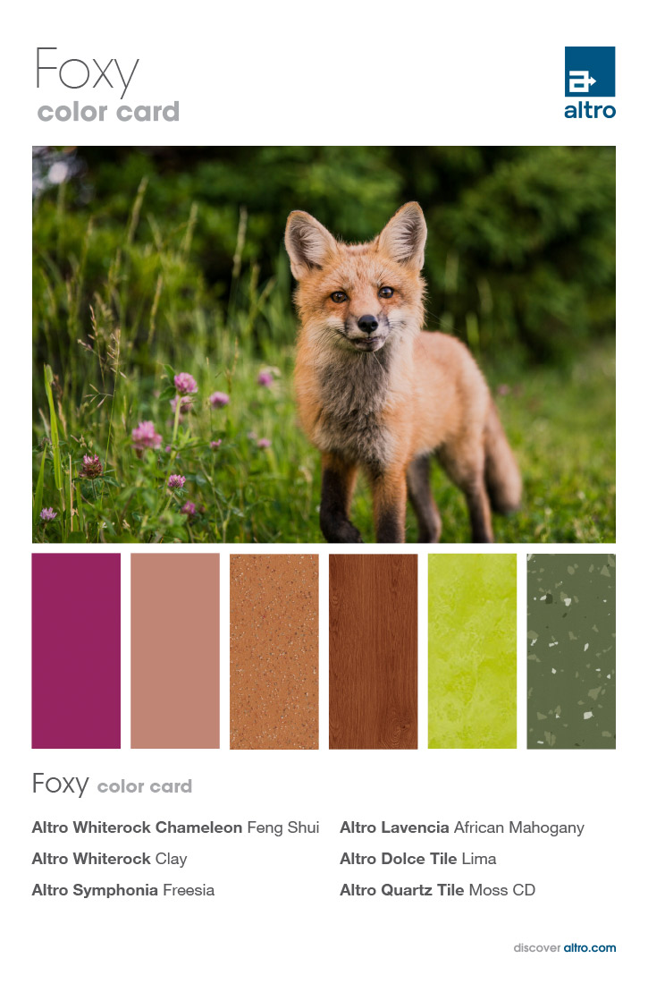 Feeling foxy!

Might delete later.

Products + colors featured:
🎨 Altro Whiterock Chameleon - Feng Shui
🎨 Altro Whiterock - Clay
🎨 Altro Symphonia - Freesia
🎨 Altro Lavencia - African Mahogany
🎨 Altro Dolce Tile - Lima
🎨 Altro Quartz Tile - Moss CD