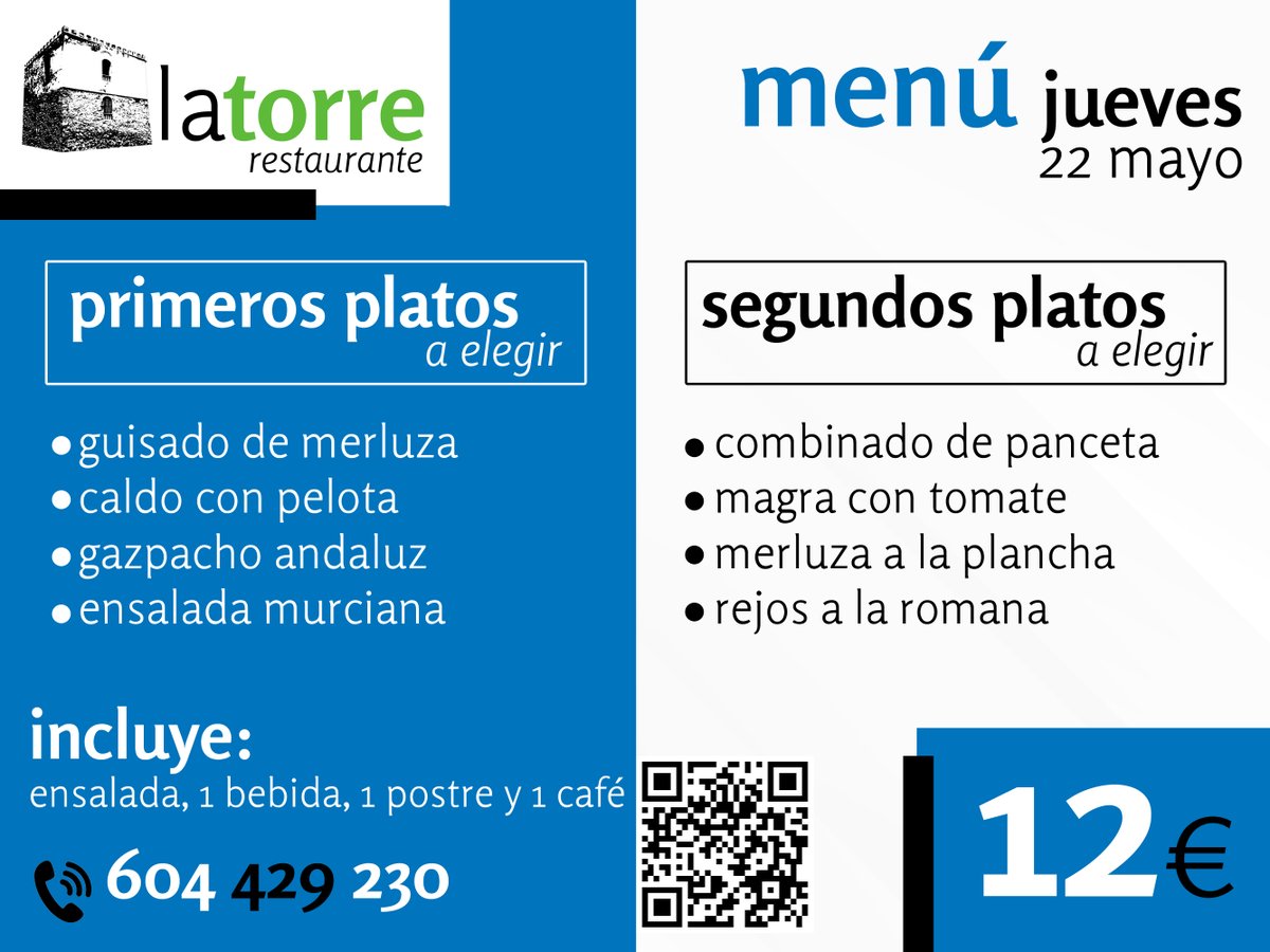 latorregranja's tweet photo. 🇪🇸 ¿Hambre? En #RestauranteLaTorre… ¡Tenemos la cura! 😋
📌 Calle Río Ebro 1C, 03348 #GranjadeRocamora (#Alicante)
📞 604 429 230
#RestauranteLaTorreGranja #latorre #latorregranja #cocinacasera #restaurante #josberfuel #grupojosber #menujueves #menus #jueves #mayo #josbergroup https://t.co/8rYKaRRFEk