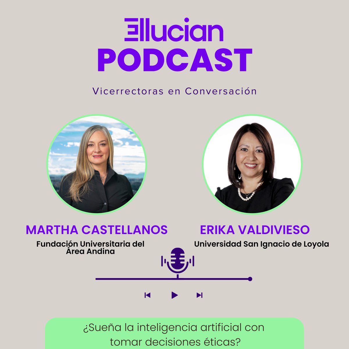 ¿Puede la inteligencia artificial tomar decisiones éticas? En este episodio del Ellucian LAC #Podcast lo hablamos con las vicerrectoras académicas Érica Valdivieso (<a href="/_USIL/">USIL</a>) y Martha Castellanos (Fundación Universitaria del Area Andina).

🔗 Escúchalo aquí: bit.ly/43oQyvZ