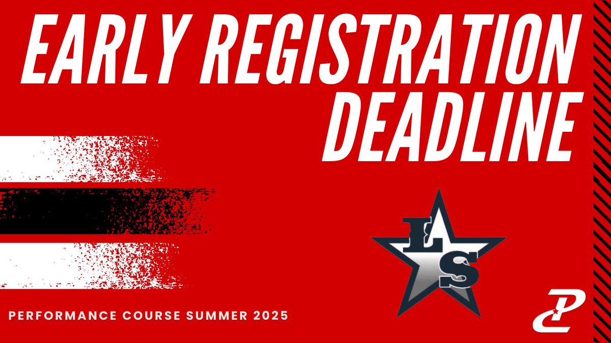 Performance Course (@pcnowisthetime) on Twitter photo The Early Registration Deadline for <a href="/LSHSRangers/">Lone Star Rangers</a> is just 1 day away!
#NOWISTHETIME to go ALL IN towards being the best athlete, teammate & person possible❗
Secure your spot by tomorrow, May 22nd to save 💰!
Take advantage by getting signed up NOW! ⬇️ performancecourse.com/school-distric… The Early Registration Deadline for <a href="/LSHSRangers/">Lone Star Rangers</a> is just 1 day away!
#NOWISTHETIME to go ALL IN towards being the best athlete, teammate & person possible❗
Secure your spot by tomorrow, May 22nd to save 💰!
Take advantage by getting signed up NOW! ⬇️ performancecourse.com/school-distric…