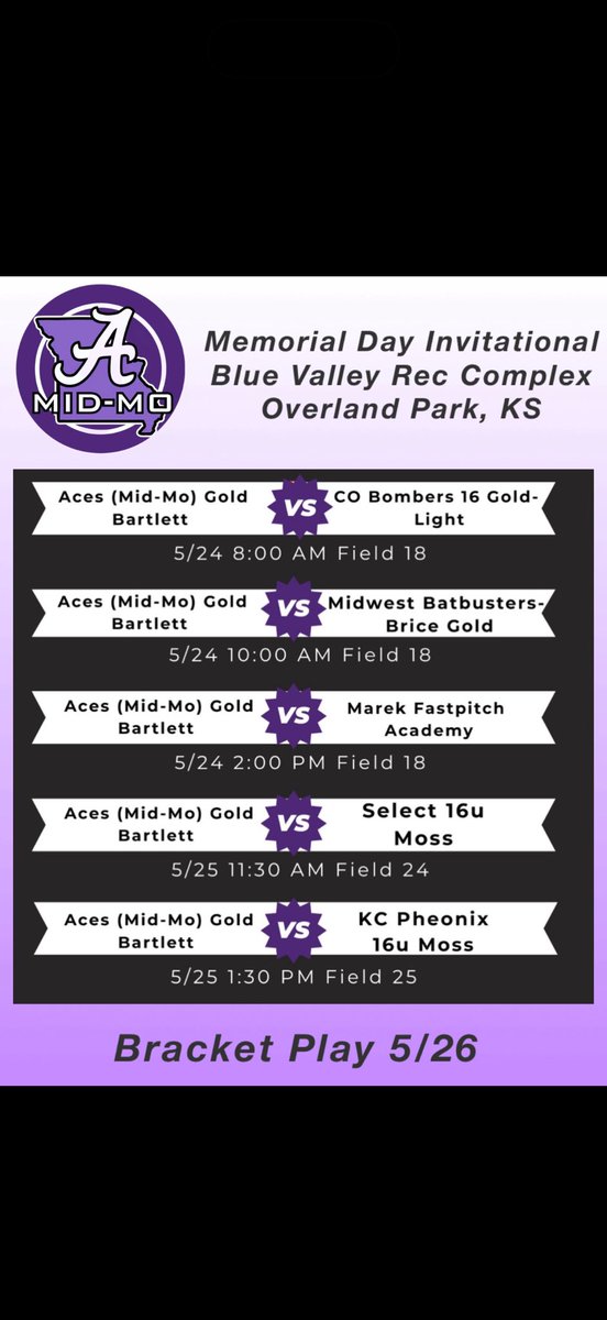 Abby Haskamp (@abbyhaskamp1) on Twitter photo Here is my schedule for this weekend in KS, hoping it stays dry!! <a href="/AcesFPMidMO/">Aces Fastpitch (Mid-MO)</a> Here is my schedule for this weekend in KS, hoping it stays dry!! <a href="/AcesFPMidMO/">Aces Fastpitch (Mid-MO)</a>