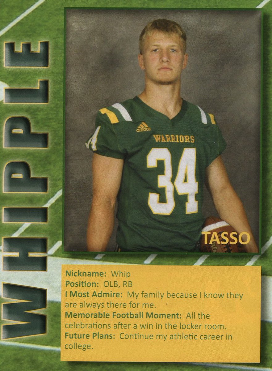 Rush Pedder (@rushpedder) on Twitter photo SENIOR SPOTLIGHT
<a href="/tasso_whipple/">Tasso whipple</a>, State Champion
Penn-Trafford High School
Class of 2025
<a href="/ptwarriorfb/">PennTraffordFootball</a> SENIOR SPOTLIGHT
<a href="/tasso_whipple/">Tasso whipple</a>, State Champion
Penn-Trafford High School
Class of 2025
<a href="/ptwarriorfb/">PennTraffordFootball</a>