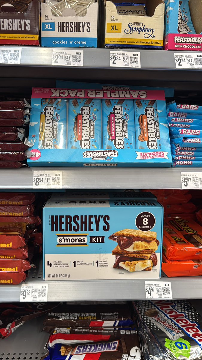 Hey <a href="/MrBeast/">MrBeast</a> they ain’t slick that Hershey blue looks familiar!!