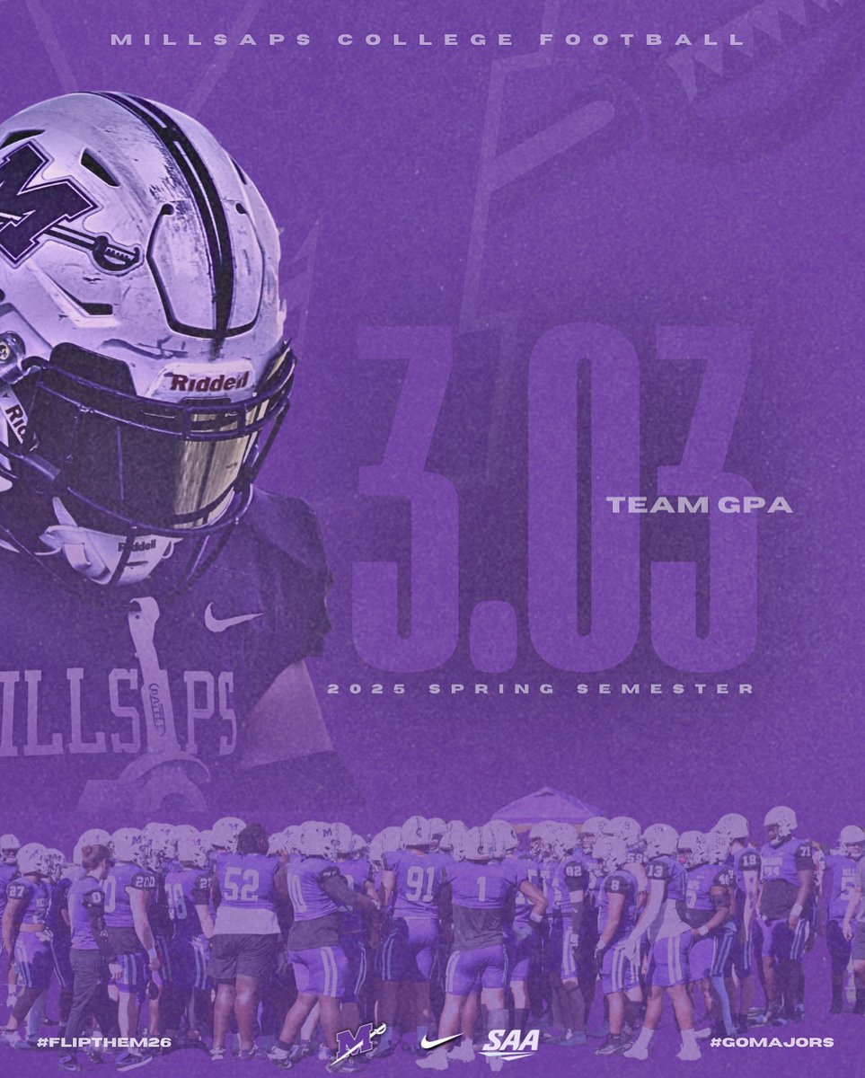 Taking care of business on AND off the field!! Finishing out the semester with an official 3.03 Team GPA!

#GoMajors | #FliptheM26