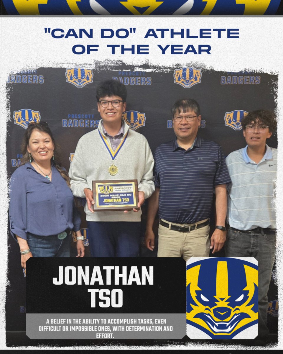 Resilient. Determined. Unstoppable.

Jonathan Tso has shown what it truly means to embody the CAN DO spirit! His unwavering dedication, grit, and leadership set the standard for perseverance and excellence.