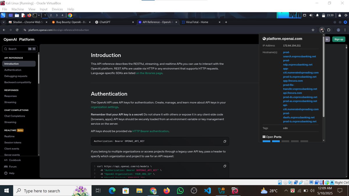 AnisurR378's tweet image. Task for #Class14

Name - Anisur Rahman
Task 14 is complete.

Topic: Subdomain Enumeration
Tool Used: Shodan Extension, virustotal, subfinder

Mentor: @SakibZisan 
Founder of @Bytecapsule

#Bytecapsule #Mission2025 #Task14 #EthicalHacking