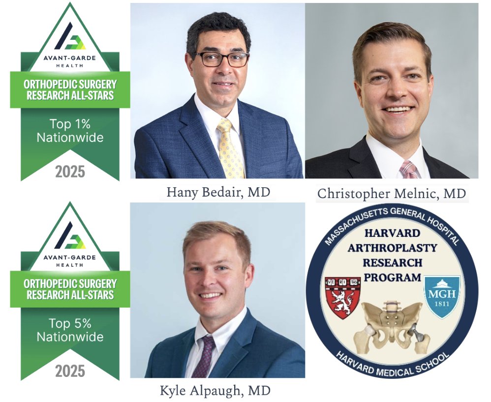 Harvard Arthroplasty Research Program (HARP) (@harportho) on Twitter photo Excited to be in the Avant-Garde Health Orthopedic Research All-Stars! <a href="/HARPortho/">Harvard Arthroplasty Research Program (HARP)</a> Co-Directors <a href="/HBedairHipKnee/">Hany Bedair Hip Knee</a> <a href="/ChrisMelnicMD/">Christopher M. Melnic, MD</a> are among the top 1% of publishers, while HARP Investigator Dr. Kyle Alpaugh is among the top 4-5%. Proud to contribute to evidence-based patient care! Excited to be in the Avant-Garde Health Orthopedic Research All-Stars! <a href="/HARPortho/">Harvard Arthroplasty Research Program (HARP)</a> Co-Directors <a href="/HBedairHipKnee/">Hany Bedair Hip Knee</a> <a href="/ChrisMelnicMD/">Christopher M. Melnic, MD</a> are among the top 1% of publishers, while HARP Investigator Dr. Kyle Alpaugh is among the top 4-5%. Proud to contribute to evidence-based patient care!