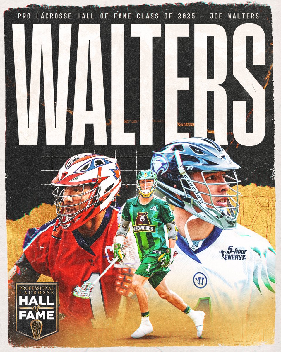 Welcome to the Pro Lacrosse Hall of Fame, Joe Walters. 👏

<a href="/jwalters1/">Joe Walters</a>