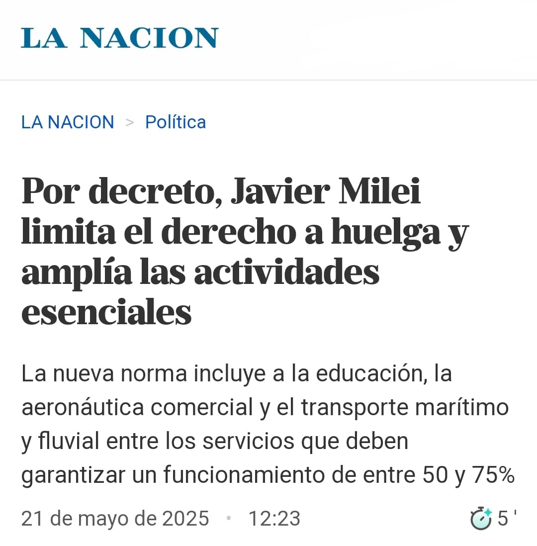 Milei quiere ser un dictador bananero

No lo podemos permitir. Ahora acaba de decretar la eliminación del derecho de huelga. Como hemos dicho desde que asumió, si se lo deja vamos derecho a una dictadura. 

Hay que responder urgente con un Paro General y un Plan de Lucha hasta