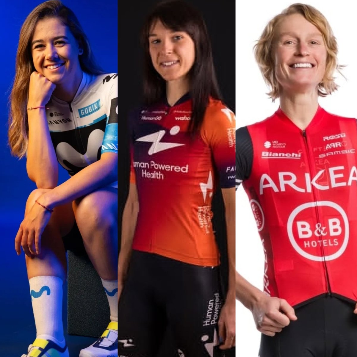 women_cpa's tweet photo. Sara Martin (Movistar), Barbara Malcotti (Human Powered Health) and Lotte Claes (Team Arkea) are the #CpaWomen riders representative at #VueltaaBurgos Feminas, designated in case of application of the #Safety and #ExtremeWeatherProtocol during the race 🚴🏼♀️ #Cpa #Cycling #UCIWWT https://t.co/QI8DH2SUfF
