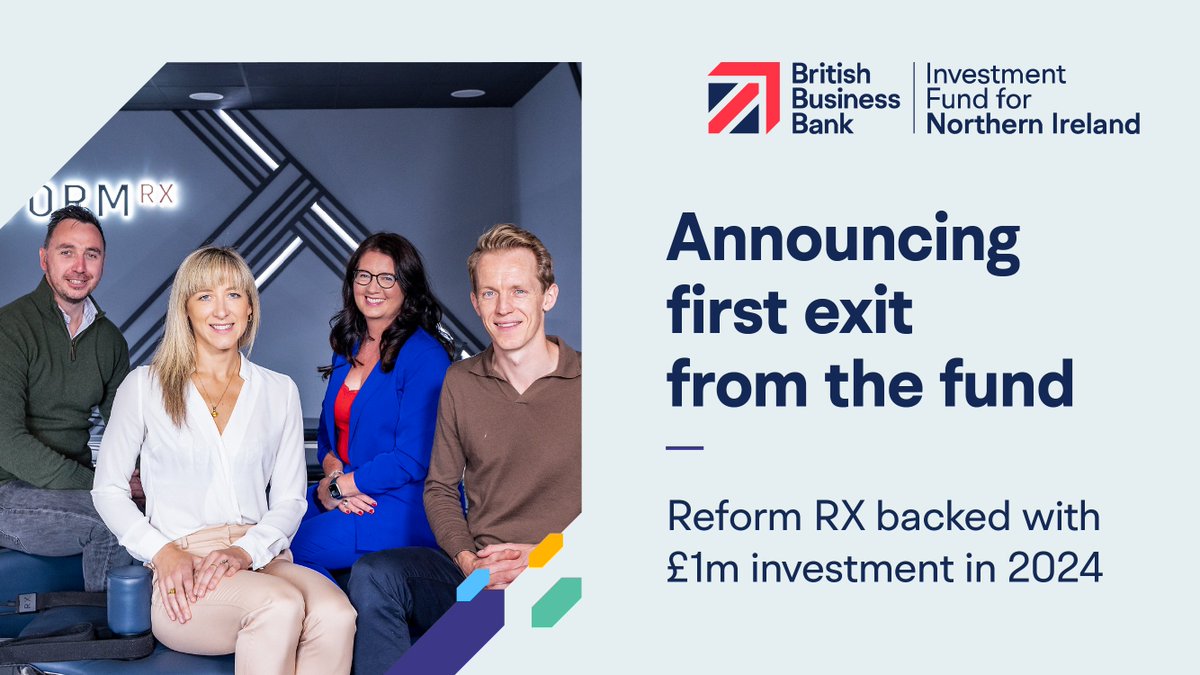 📣 First exit for the Investment Fund for Northern Ireland 

Pilates reformer manufacturer Reform RX has become the first exit for the Investment Fund for Northern Ireland after the company was acquired by US-based connected fitness equipment leader iFIT.