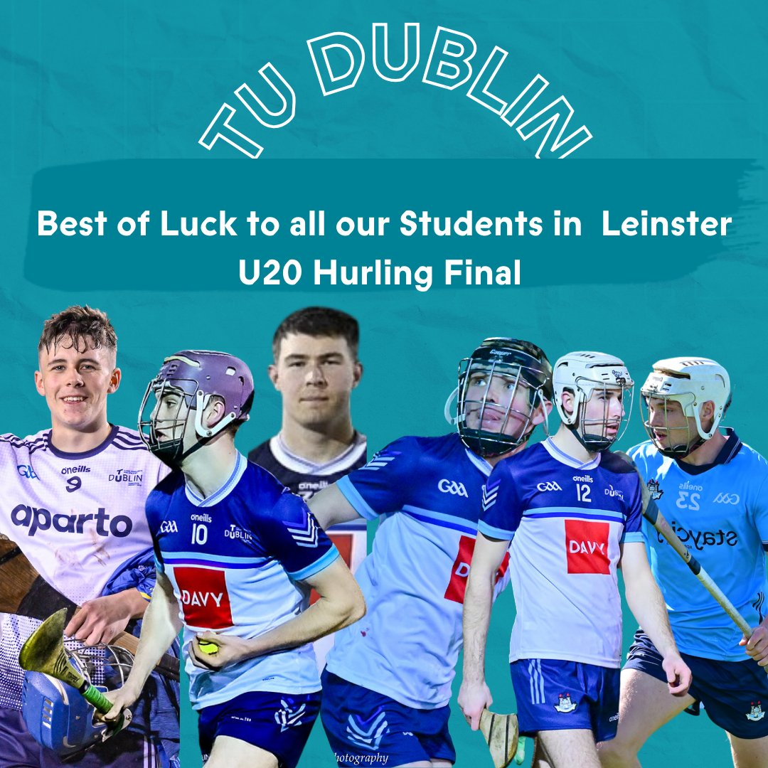 TUDublin GAA Club (@tudublinccgaa) on Twitter photo Best of luck to all our students playing in tonight's
Leinster U20 Hurling final - Throw in 7:30pm O Moore Pk Craobh Iomána Fé20 ar
<a href="/TG4TV/">TG4</a>🏆
Joe Kavanagh
Senan Crosbie
Sean O Nell
Fionn Murphy
Nathan Fitzgerald
Callum Graham
<a href="/WeAreTUDublin/">TU Dublin / OT Baile Átha Cliath</a>
<a href="/TUDublinSport_/">TU Dublin Sport</a>
<a href="/DubGAAOfficial/">Dublin GAA</a> Best of luck to all our students playing in tonight's
Leinster U20 Hurling final - Throw in 7:30pm O Moore Pk Craobh Iomána Fé20 ar
<a href="/TG4TV/">TG4</a>🏆
Joe Kavanagh
Senan Crosbie
Sean O Nell
Fionn Murphy
Nathan Fitzgerald
Callum Graham
<a href="/WeAreTUDublin/">TU Dublin / OT Baile Átha Cliath</a>
<a href="/TUDublinSport_/">TU Dublin Sport</a>
<a href="/DubGAAOfficial/">Dublin GAA</a>