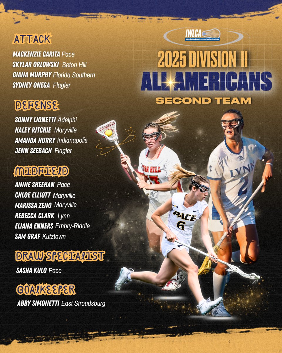 IWLCA's tweet photo. NEWS - IWLCA Celebrates 2025 Division II All-American Teams 🌟

Congratulations to you all for your outstanding performances this season! #waytowork 👏👏👏

Full Release: https://t.co/efrOCPHk9n https://t.co/wg7S3cBIqV