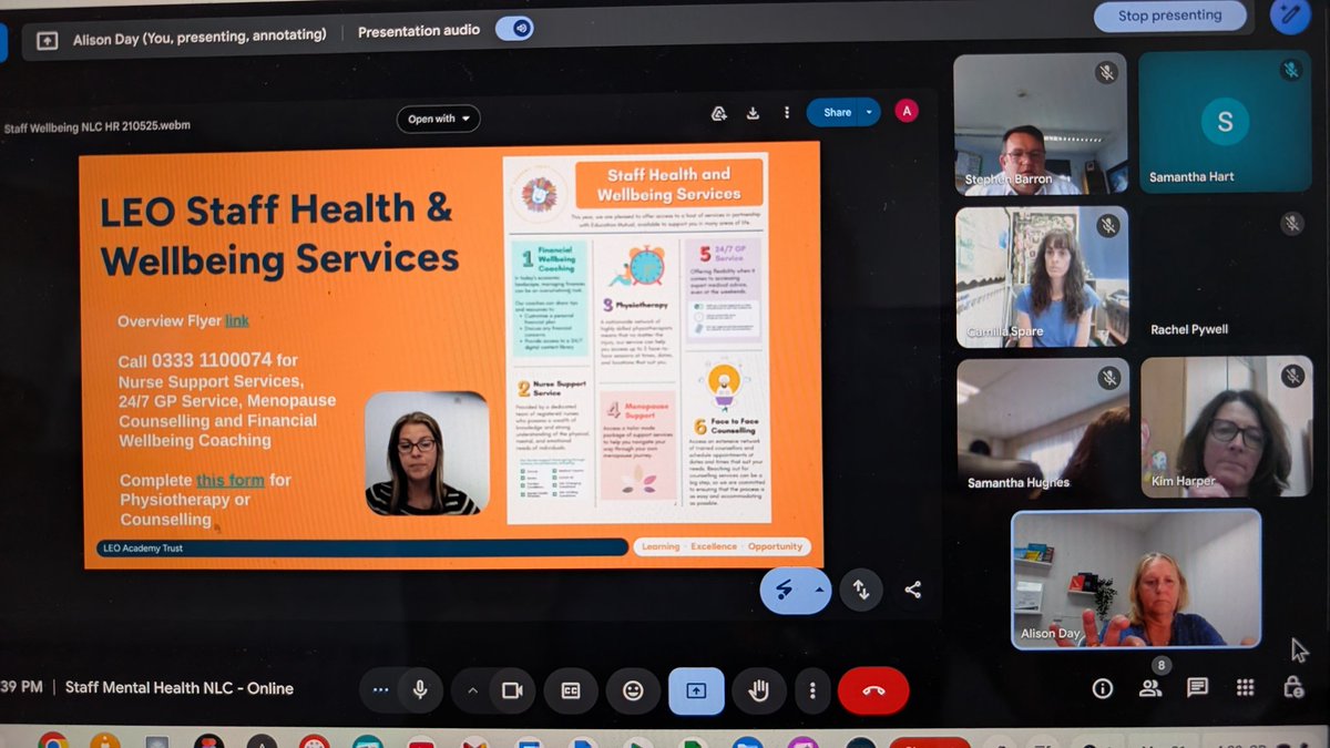 Alison Day (@alisonday100864) on Twitter photo The Mental Health First Aiders & Wellbeing Advocates had a packed agenda <a href="/LEOacademies/">LEO Academy Trust</a> Network Learning Community today.
⭐ Shared success stories
⭐ Updated LEO 2030 - Thriving People
⭐ Focused on the <a href="/eduriocom/">edurio</a>
Staff Experience & Wellbeing
⭐ Explored <a href="/EducationMutual/">Education Mutual</a> The Mental Health First Aiders & Wellbeing Advocates had a packed agenda <a href="/LEOacademies/">LEO Academy Trust</a> Network Learning Community today.
⭐ Shared success stories
⭐ Updated LEO 2030 - Thriving People
⭐ Focused on the <a href="/eduriocom/">edurio</a>
Staff Experience & Wellbeing
⭐ Explored <a href="/EducationMutual/">Education Mutual</a>