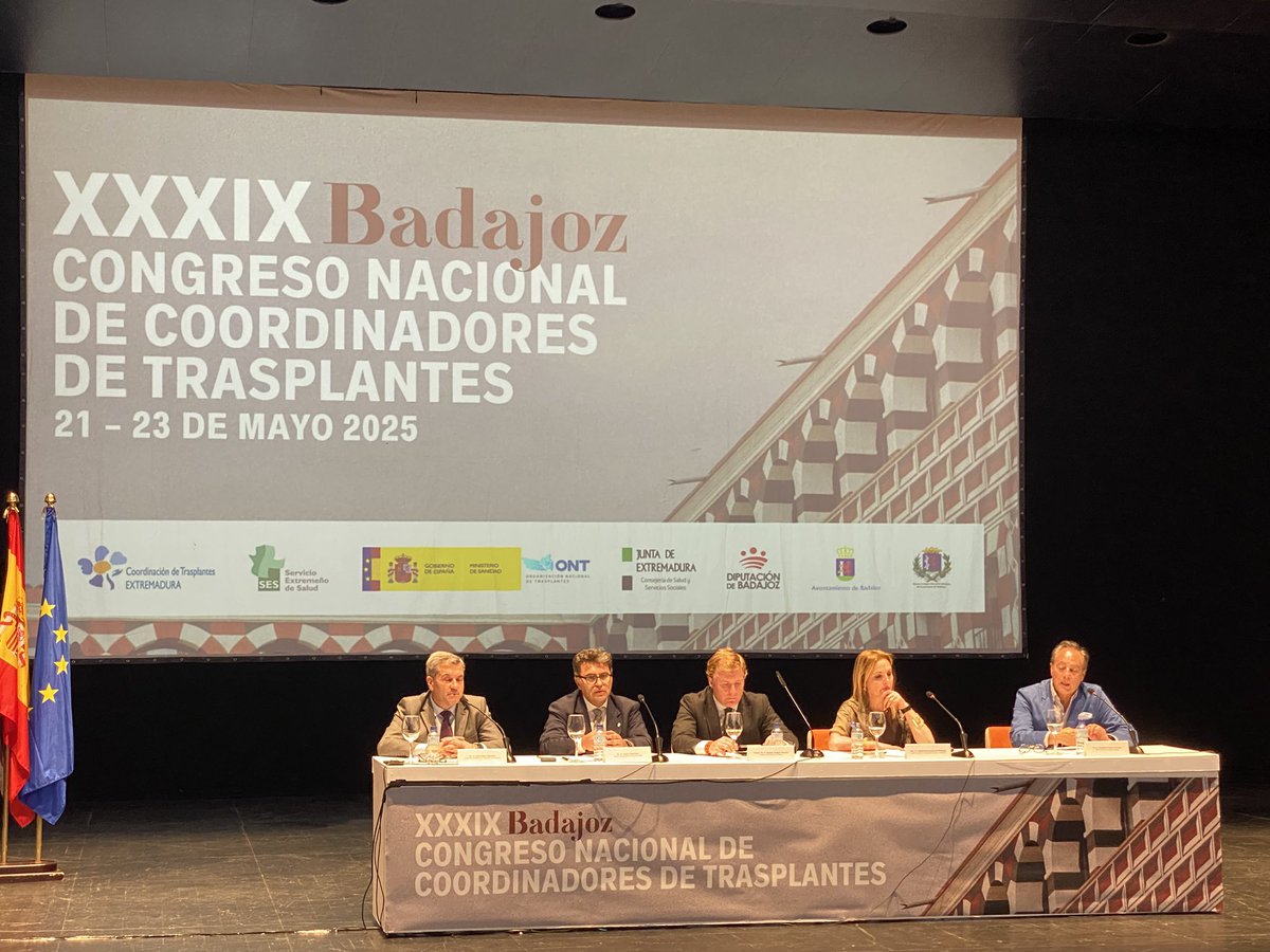 Organización Nacional de Trasplantes (@ont_esp) on Twitter photo Comienza la XXXIX edición del Congreso Nacional de Coordinadores de Trasplantes que, como indica la directora de la <a href="/ONT_esp/">Organización Nacional de Trasplantes</a>, <a href="/BDGuezGil/">Beatriz Domínguez-Gil</a>, nos ayuda a seguir “uniendo lazos, ¡Gracias,Badajoz!”
#coordinadorestx2025
#OrgulloONT💙 Comienza la XXXIX edición del Congreso Nacional de Coordinadores de Trasplantes que, como indica la directora de la <a href="/ONT_esp/">Organización Nacional de Trasplantes</a>, <a href="/BDGuezGil/">Beatriz Domínguez-Gil</a>, nos ayuda a seguir “uniendo lazos, ¡Gracias,Badajoz!”
#coordinadorestx2025
#OrgulloONT💙