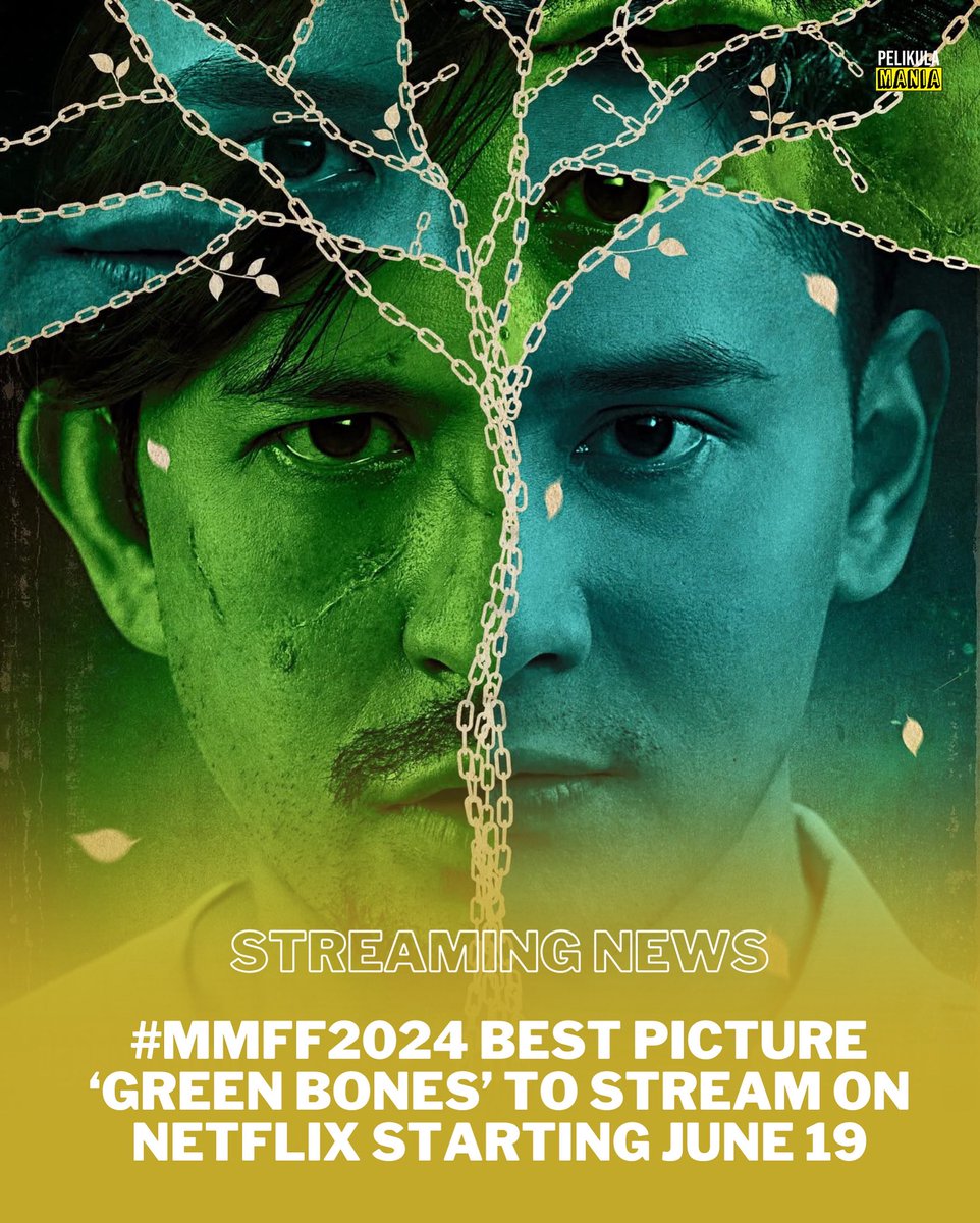 Pelikula Mania (@pelikulamania) on Twitter photo #MMFF2024 Best Picture 'GREEN BONES' to stream on Netflix starting June 19.
<a href="/Rurumadrid8/">Ruru Madrid</a> #MMFF2024 Best Picture 'GREEN BONES' to stream on Netflix starting June 19.
<a href="/Rurumadrid8/">Ruru Madrid</a>