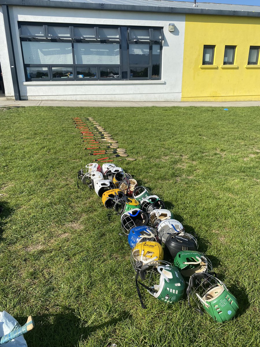 Set up and ready to go in the Heath NS this morning for 1st &amp; 2nd class. <a href="/ClonadGAA/">Clonad GAA Club</a> <a href="/GamesLaois/">Laois Coaching & Games</a>