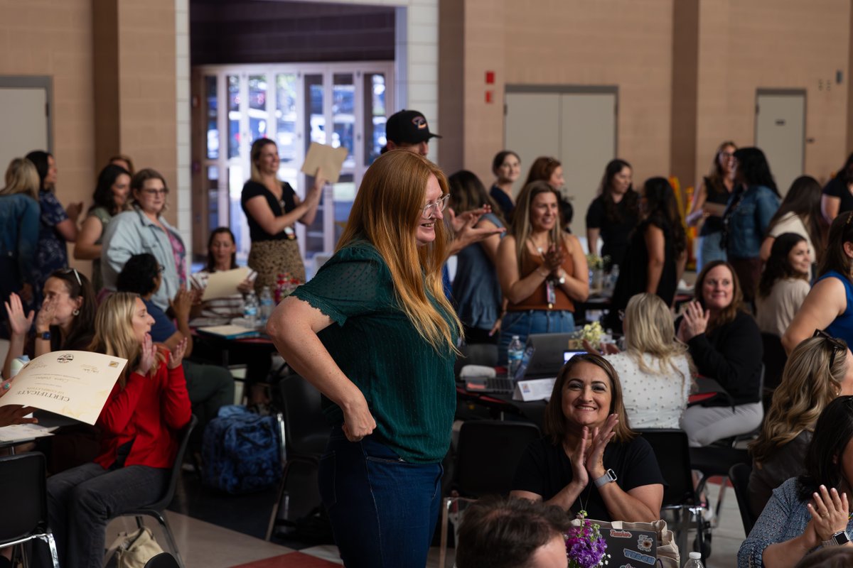 RedlandsUSD's tweet photo. We celebrated our incredible 1st & 2nd-year teachers at the RIC Colloquium — along with the dedicated coaches who supported them along the way! They reflected on what they’ve learned this past year & celebrated their growth with peers across the District. 🍎✏️ #ThisisRUSD https://t.co/splWVohZUm