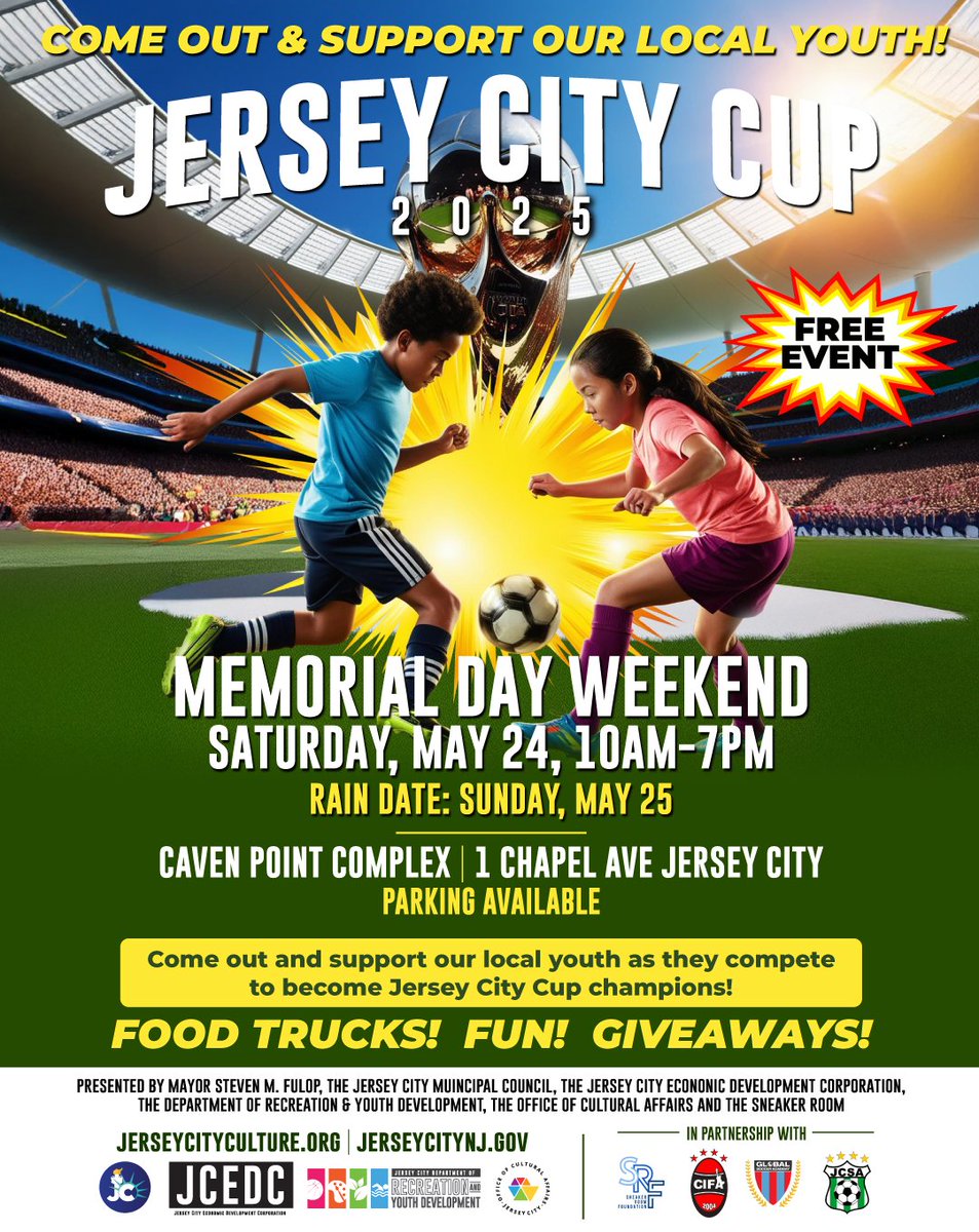 Join us this Saturday May 25th from 10am to 7pm in the Caven Point Complex. Come out to support your local youth! Enjoy DJ music, giveaways, fun activities and a variety of food trucks! Don't forget your picnic blanket or lawn chair!
