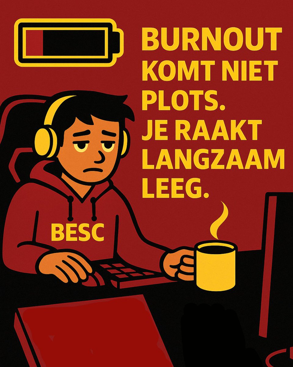 BE_Streamers's tweet image. 🚨 NIEUW op de blog: Burnout bij streamers – Hoe herken en voorkom je het?
Je hoeft niet 'altijd aan' te staan. Echt niet.
👉 Lees nu op de BESC-blog: f.mtr.cool/oymeljktlp
#BESCblog #streamertips #burnoutpreventie #zelfzorg