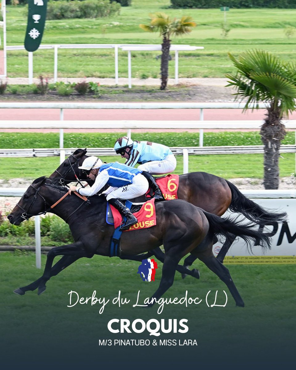 Jour de Galop (@jour_de_galop) on Twitter photo 🏆 DERBY DU LANGUEDOC (L)
Croquis (Pinatubo) s’impose au finish et décroche le plus beau succès de sa carrière ! Déjà 2e du Prix de l’Avre (L), le représentant Wertheimer & Frère confirme sa qualité et sa pointe de vitesse.
<a href="/teamchferland/">CH Ferland Racing</a>
👉 La suite sur jourdegalop.com 🏆 DERBY DU LANGUEDOC (L)
Croquis (Pinatubo) s’impose au finish et décroche le plus beau succès de sa carrière ! Déjà 2e du Prix de l’Avre (L), le représentant Wertheimer & Frère confirme sa qualité et sa pointe de vitesse.
<a href="/teamchferland/">CH Ferland Racing</a>
👉 La suite sur jourdegalop.com
