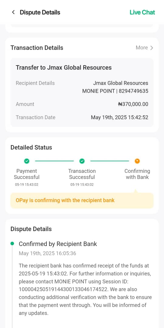owunariphillips's tweet photo. @quimer_ @OPay_NG please I want you to know that ur anything happens to my friend we would be holding you guys responsible. 

Transaction ID: 250519020100788701639431
Session ID: 100004250519144300133046174522 https://t.co/gZ9tyGTWgv