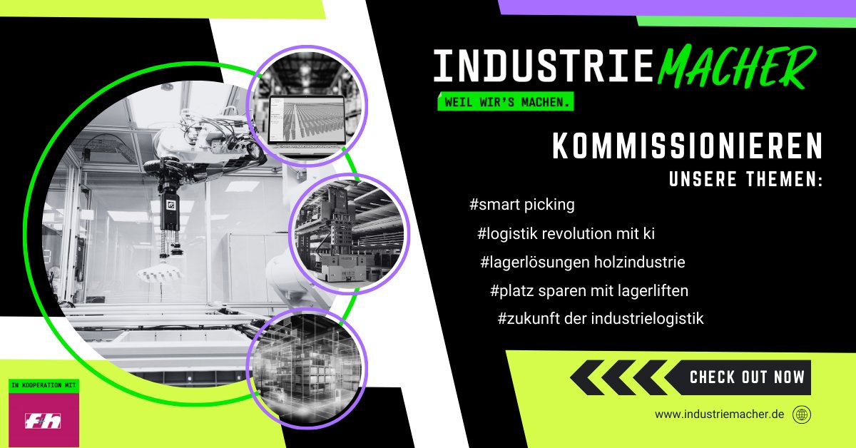 foerdern_heben's tweet image. 🔧 Neue Themenwelt auf IndustrieMACHER.de!

In Kooperation mit f+h: 5 Artikel zur modernen Kommissionierung – von Smart Picking, KI in der Logistik bis hin zu Lagerliften 

Jetzt entdecken 👉 industriemacher.de/thema/kommissi…

#Kommissionieren #Intralogistik #Logistik #IndustrieMACHER