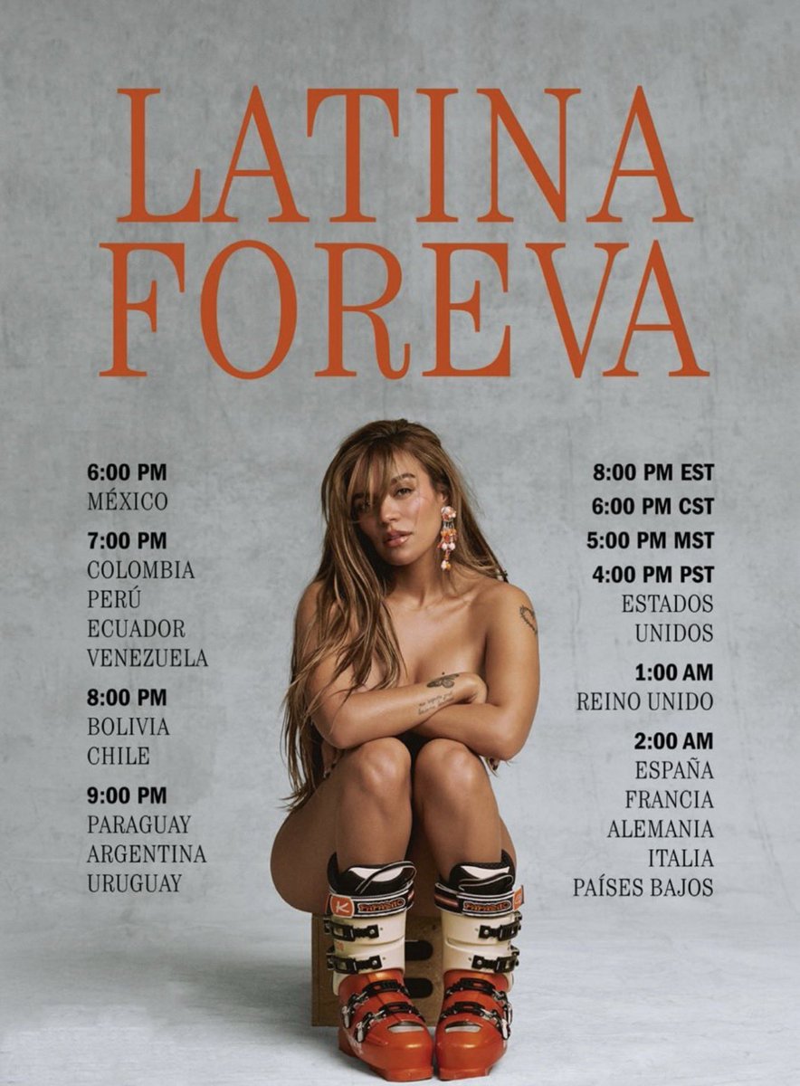 🧡NEW SINGLE🧡 🧡NEW ERA🧡
Viernes 2️⃣3️⃣ a las 2am ⏰🇪🇸
🔥LATINA FOREVA🔥
LA REEEEEINAAAAAAAAAAAA👑