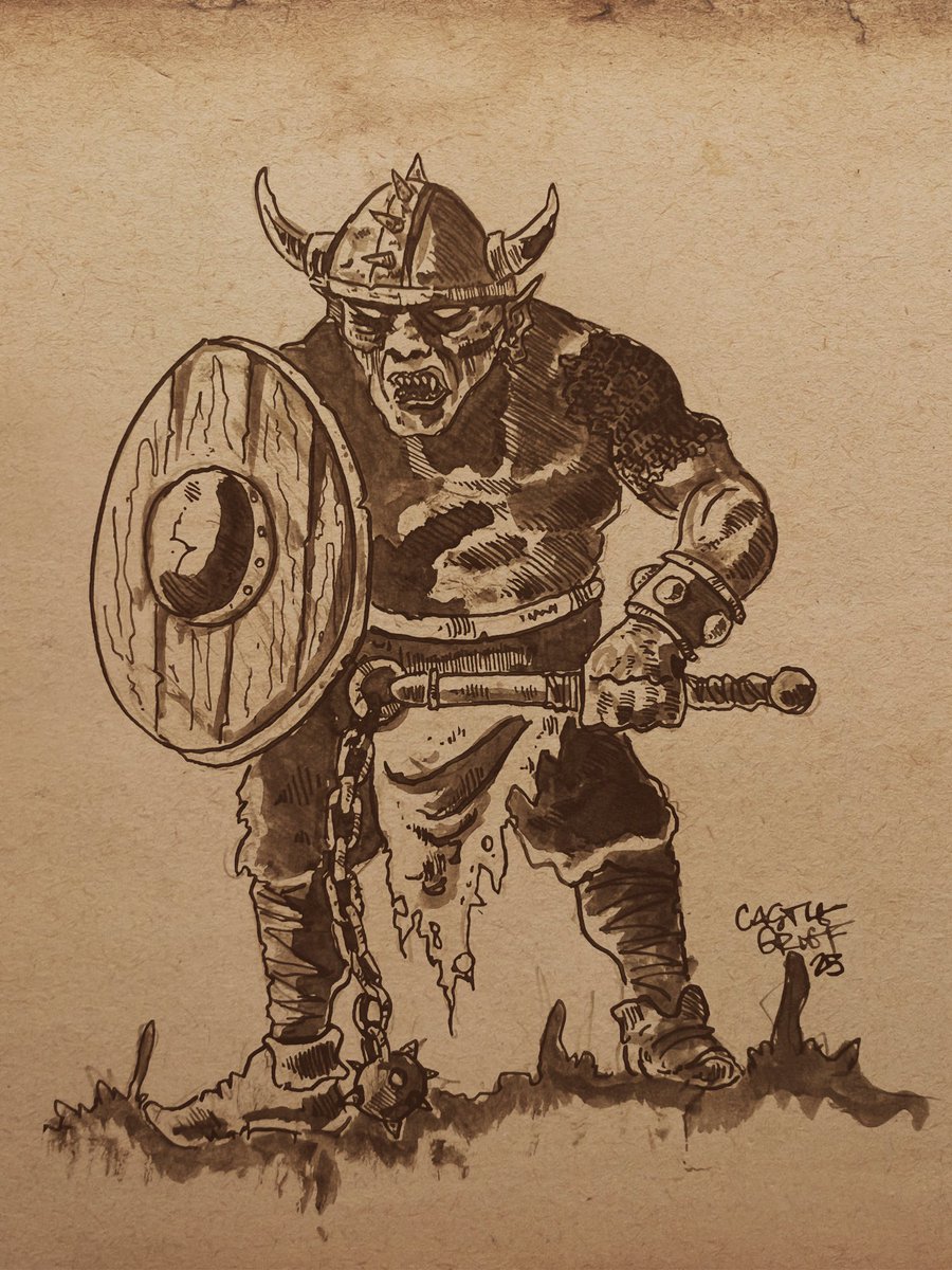CastleGrief's tweet photo. Instead of the tired “are goblins evil murder junkies or just misunderstood goofballs” thing:

What’s your favorite goblinkind ecology in a campaign you’ve run?

Where did they come from?

What are they like? 

What do they do?

Best answer wins some free original art. https://t.co/YQSTxjP1uy