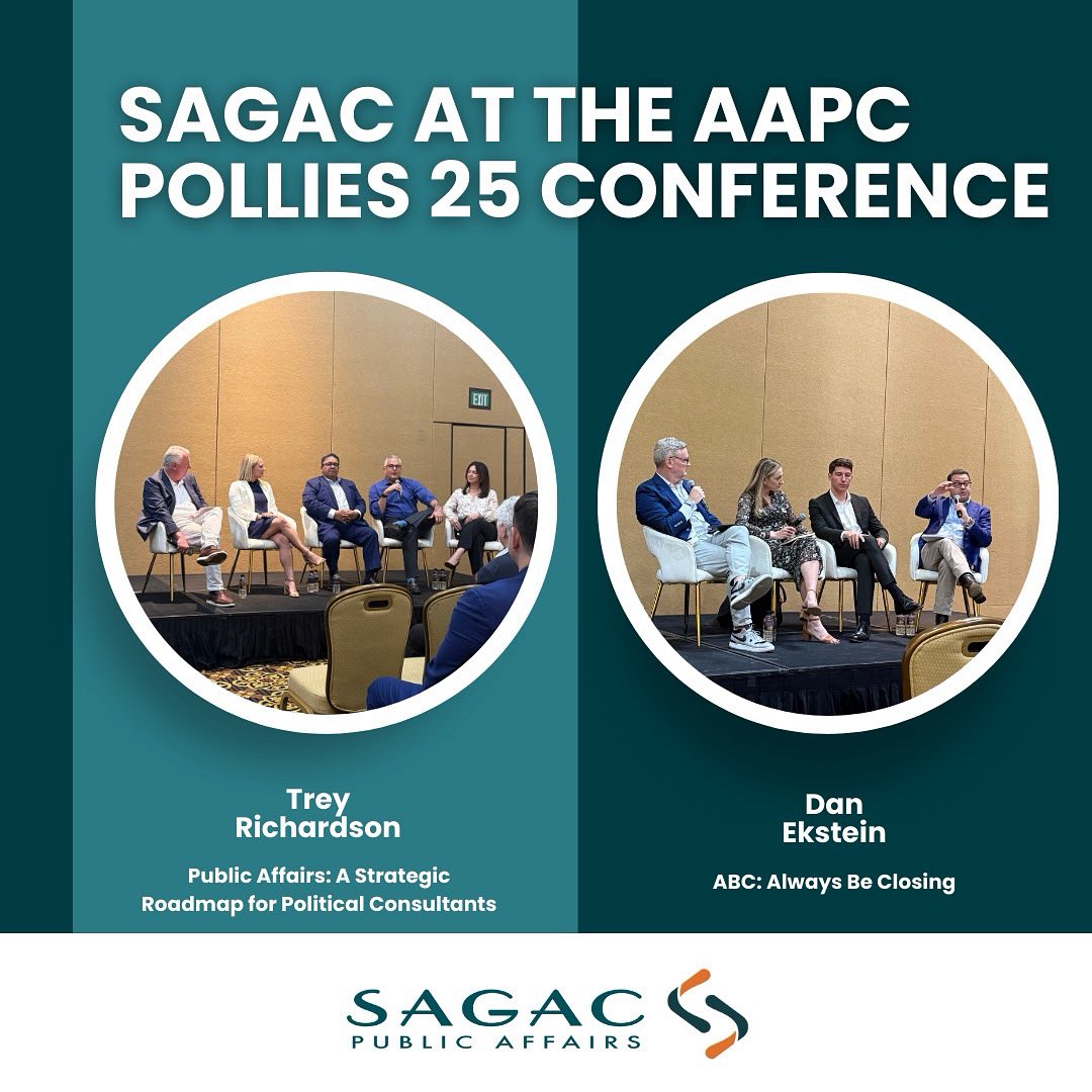 Sagac’s Trey Richardson and Dan Ekstein were honored to speak on two expert panels yesterday at the #AAPC #PollieAwards Conference in Colorado Springs!  
#Sagac #PublicAffairs