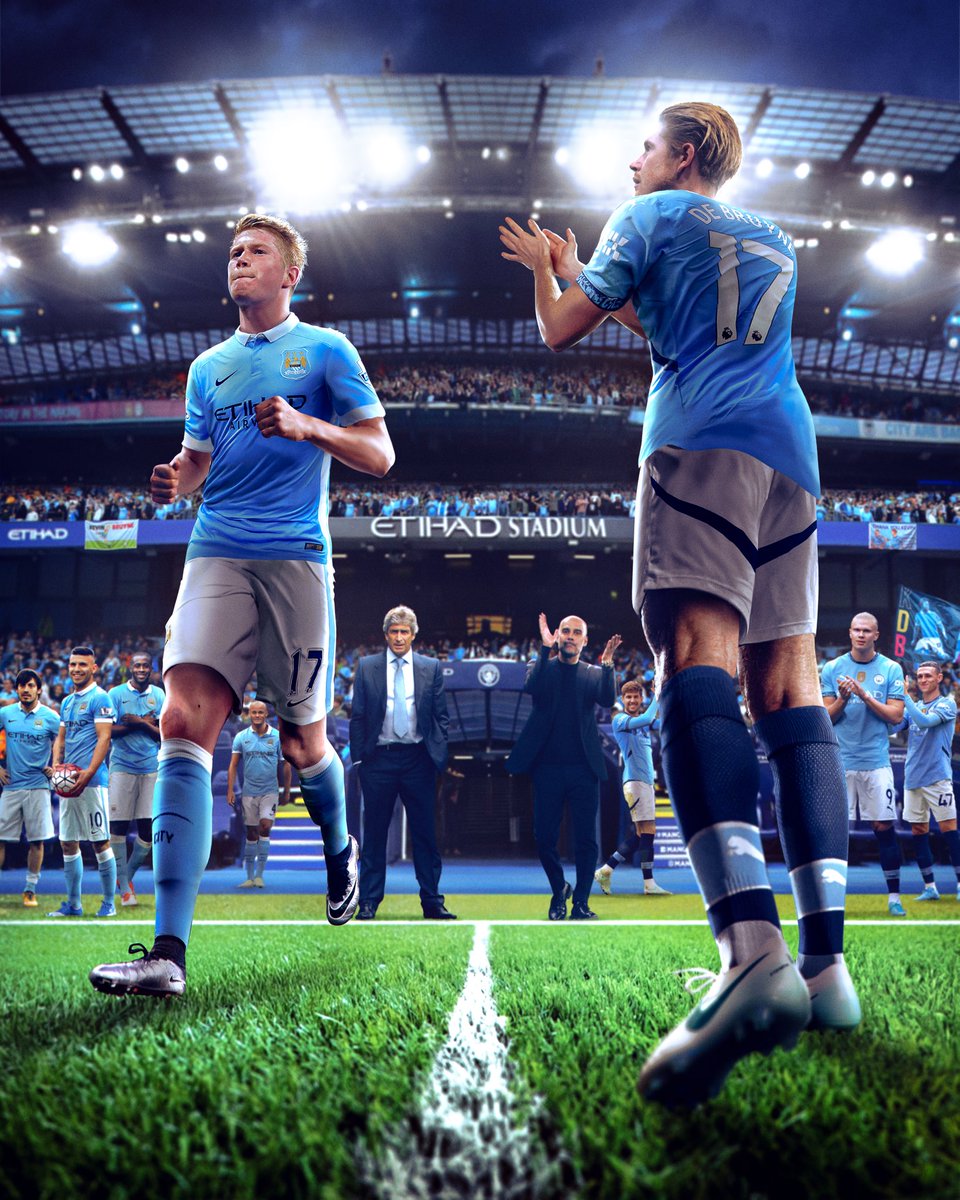 ManCity's tweet photo. Ten seasons. Countless memories. One @KevinDeBruyne 👑 https://t.co/grJmSUxRcq
