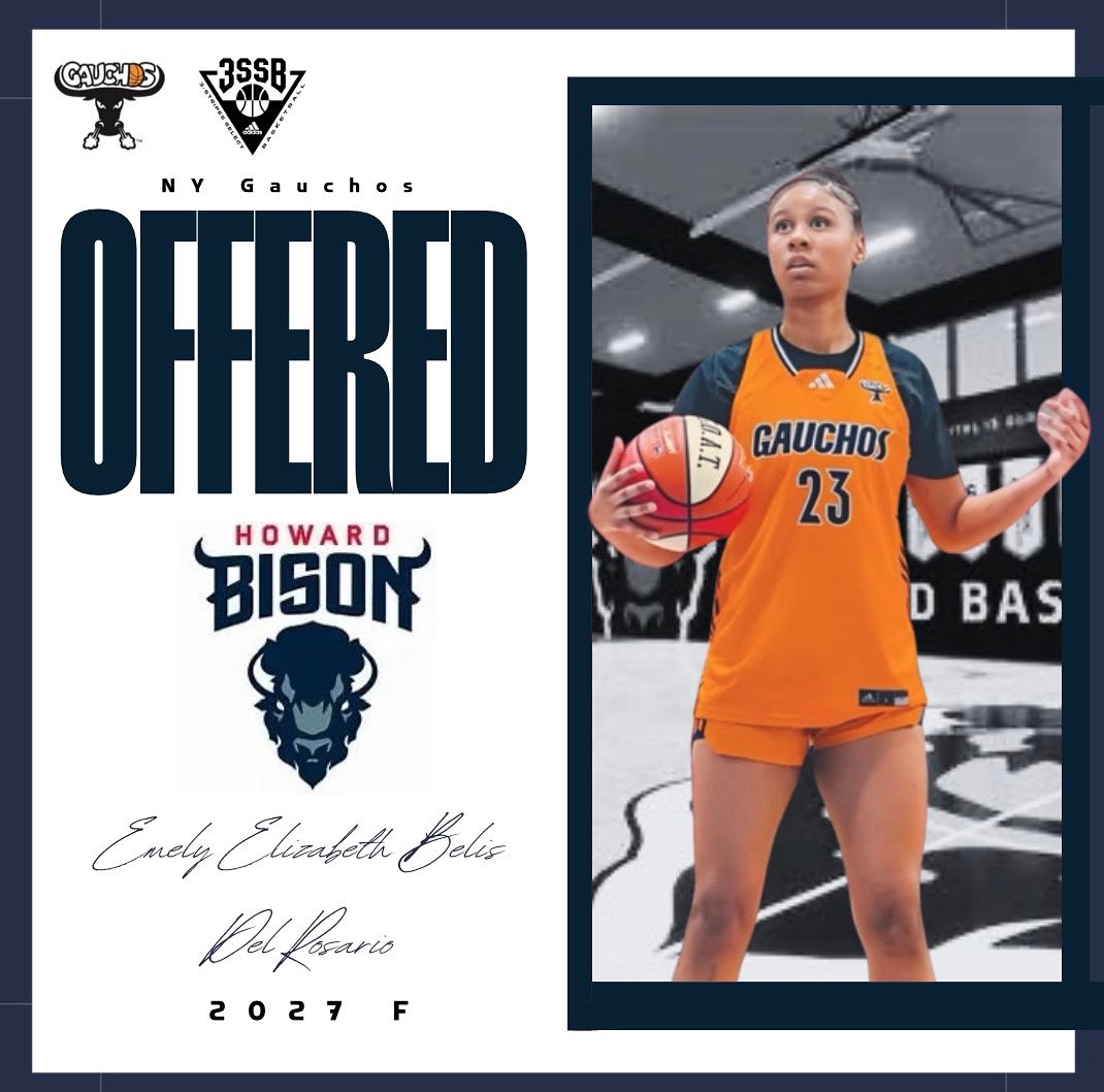 New York Gauchos (@nygauchos) on Twitter photo Congratulations Emely‼️‼️
<a href="/Howard_WBB/">HowardWBB</a> 🔴⚪️
<a href="/3SSBGCircuit/">3Stripes Select Basketball Girls Circuit</a> ///
<a href="/LadyChozNYC/">Lady Choz</a> <a href="/Will_Ramp/">William Rampersant</a> <a href="/CoachDevHill1/">CoachDevHill</a> <a href="/Scanlangbb/">Scanlan Girls Basketball</a> Congratulations Emely‼️‼️
<a href="/Howard_WBB/">HowardWBB</a> 🔴⚪️
<a href="/3SSBGCircuit/">3Stripes Select Basketball Girls Circuit</a> ///
<a href="/LadyChozNYC/">Lady Choz</a> <a href="/Will_Ramp/">William Rampersant</a> <a href="/CoachDevHill1/">CoachDevHill</a> <a href="/Scanlangbb/">Scanlan Girls Basketball</a>
