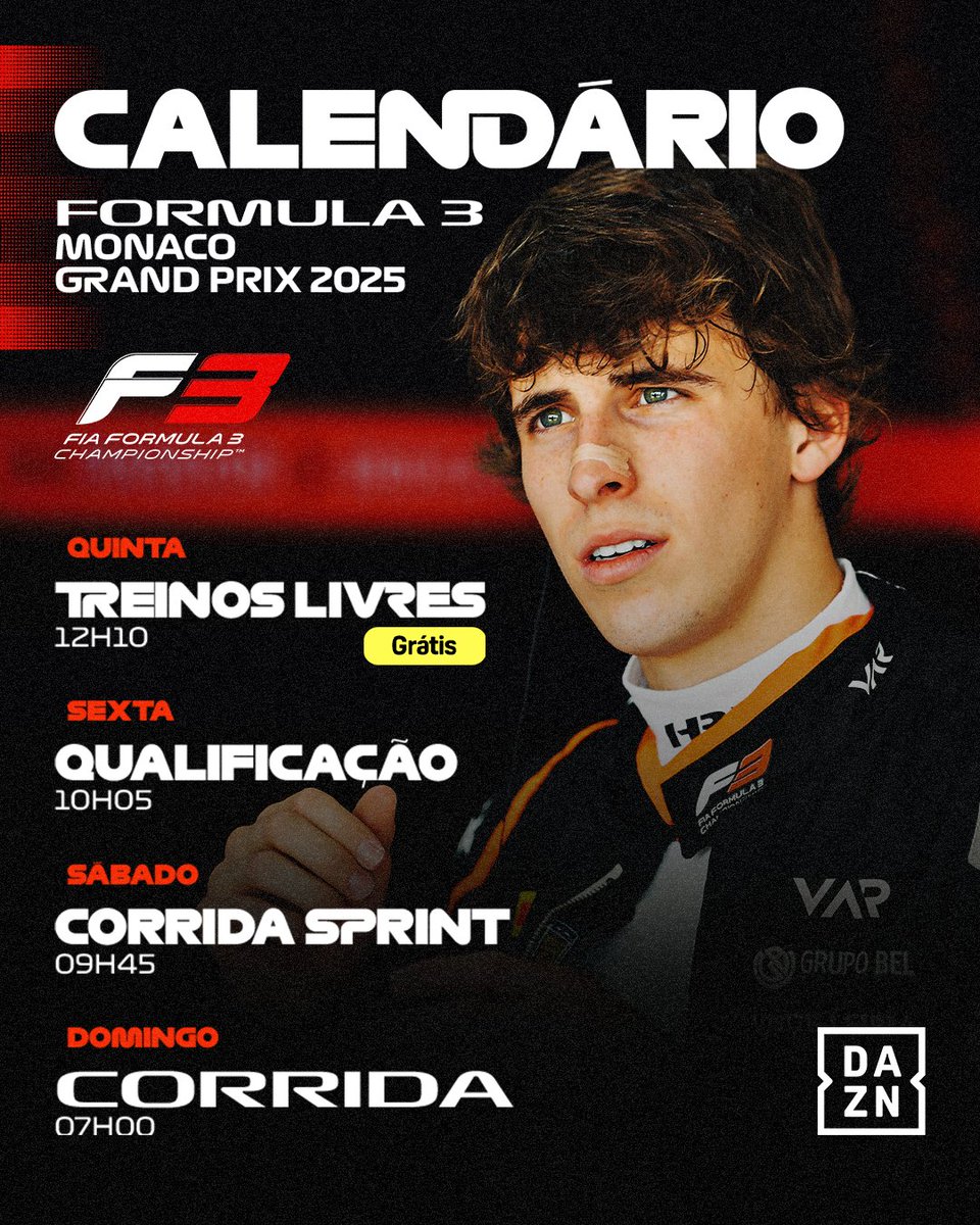 DAZNPortugal's tweet photo. Nova semana, nova corrida do Ivan Domingues, desta vez no Monaco 🏁

📲 Regista-te e assiste grátis ao FP1 em https://t.co/PbpxvDdRqz

#DAZNF3 https://t.co/OEY8mc2IWo