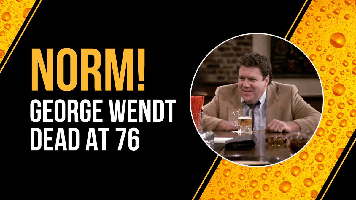 crazy4beer2018's tweet photo. Drink a Beer for Norm! 'Cheers' Legend George Wendt Dead at 76 🍺   Watch Here: https://t.co/DsqhGNsIcl  #beer #drunk #showerthoughts #crazy4beer https://t.co/60GPiY9eIU https://t.co/4a5pDnMJfR