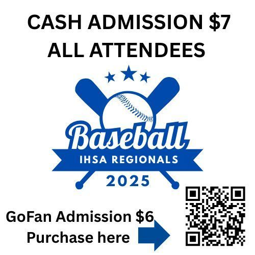 We host the IHSA Class 1A Baseball Regionals tonight for the Yorkville Christian vs. Parkview Christian game at 4pm! Come out and support our local teams!

Tomorrow HBR faces off against Aurora Christian at 4pm. You can purchase tickets for either game at the link in the QR code!