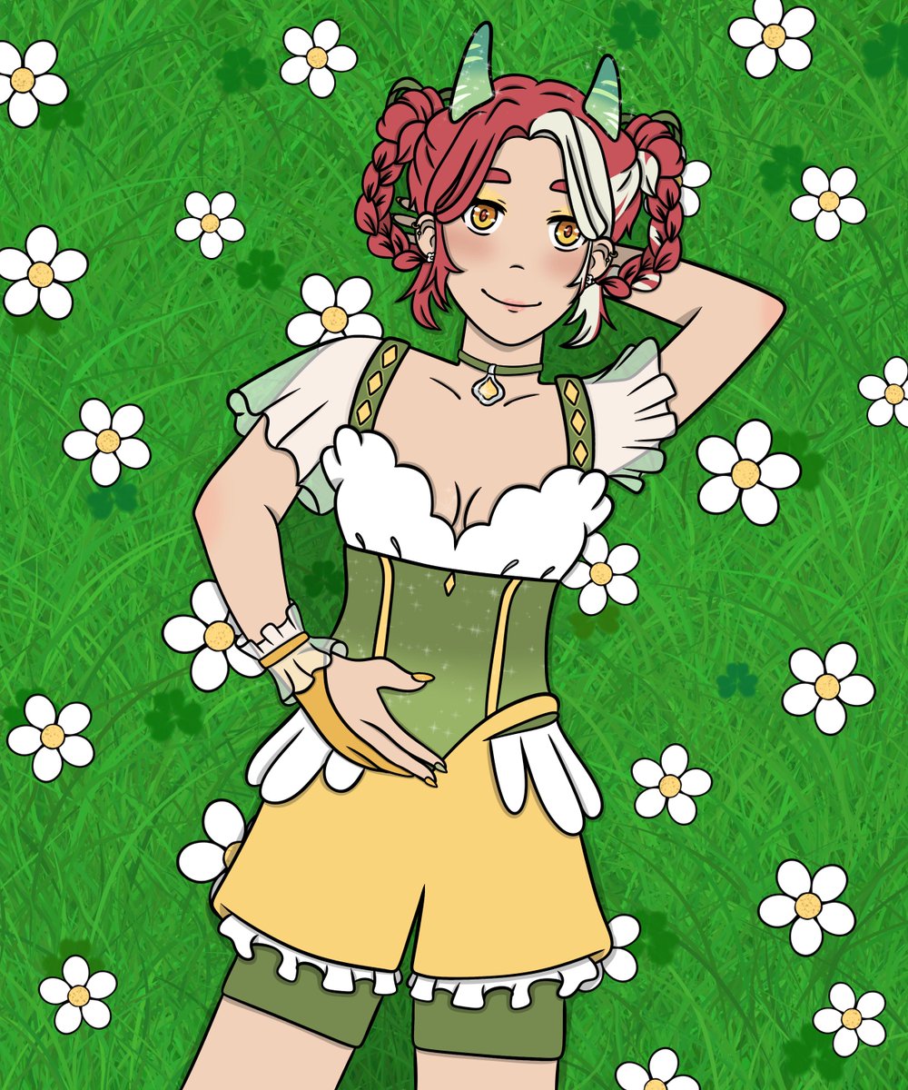 ✨️Überraschung!✨️
Meine Einsendung fürs #JoleahSpringDesign   🌱🍀
Es hat mir sehr viel Spaß gemacht und ich konnte gut damit neue sachen üben. 🥰 <a href="/JoleahArt/">JoleahArt</a>